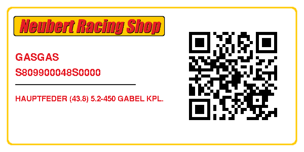 GASGAS S809900048S0000