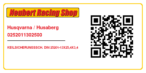 Husqvarna / Husaberg 0252011302500