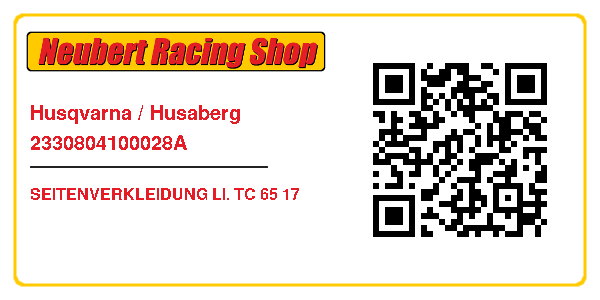 Husqvarna / Husaberg 2330804100028A
