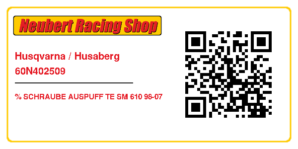 Husqvarna / Husaberg 60N402509