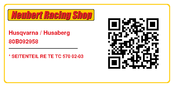 Husqvarna / Husaberg 80B092958