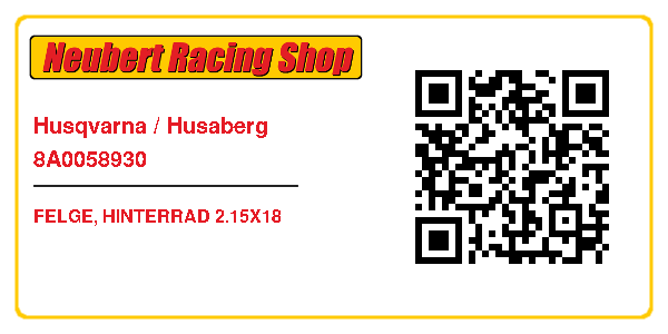 Husqvarna / Husaberg 8A0058930