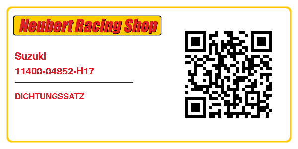 Suzuki 11400-04852-H17