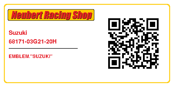 Suzuki 68171-03G21-20H