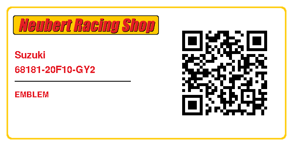 Suzuki 68181-20F10-GY2