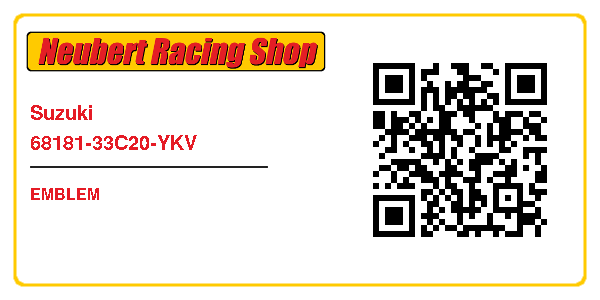 Suzuki 68181-33C20-YKV