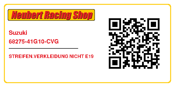 Suzuki 68275-41G10-CVG