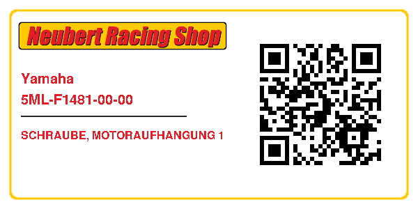Yamaha 5ML-F1481-00-00