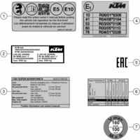 TECHNISCHE INFO AUFKLEBER