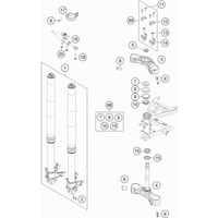 FRONT FORK, TRIPLE CLAMP