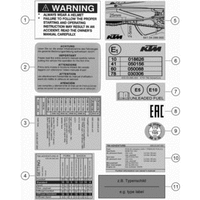 TECHNISCHE INFO AUFKLEBER