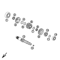 GETRIEBE I - ANTRIEBSWELLE