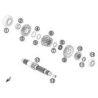 GETRIEBE I / ANTRIEBSWELLE