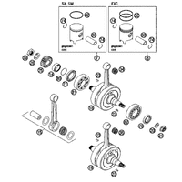KURBELWELLE / KOLBEN 125 / 200