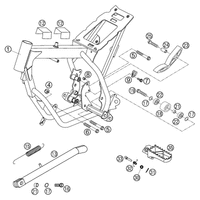 RAHMEN / SEITENSTAENDER 50 MINI + JUNIOR  