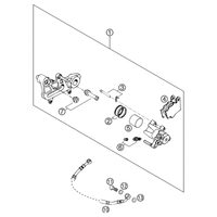 BREMSZANGE HINTEN LC4, LC4 SM 