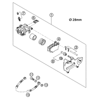BREMSZANGE HINTEN BREMBO   