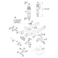 SCHWINGARM / FEDERBEIN 85 SX
