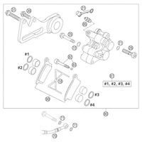BREMSZANGE HINTEN FORMULA 85 SX