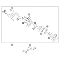 BREMSZANGE HINTEN FORMULA 50 SENIOR LC