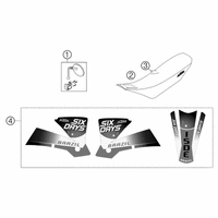 NEUTEILE 125-525 SIXDAYS FAHRGESTELL