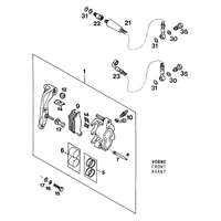 BREMSZANGE VORNE BREMBO`93