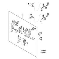BREMSZANGE VORNE BREMBO `95