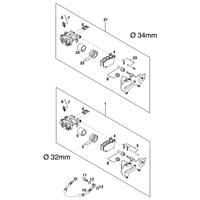 BREMSZANGE HINTEN BREMBO `99