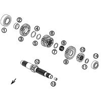 GETRIEBE I / ANTRIEBSWELLE