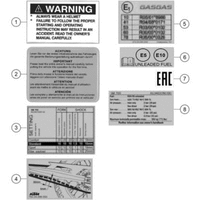 TECHNISCHE INFO AUFKLEBER