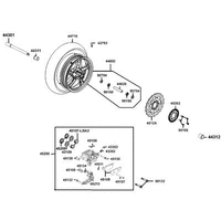 Vorderrad mit Bremse