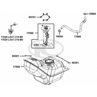 Tank, Benzinpumpe & Tankschloss