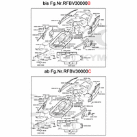 Verkleidungen hinten & Helmfach