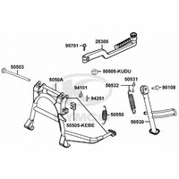 Haupt-, Seitenständer & Kickstarterhebel