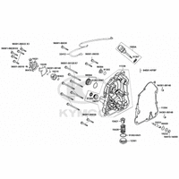 Gehäusedeckel rechts & Wasserpumpe