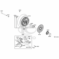 Vorderrad mit Bremse