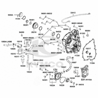 Gehäusedeckel rechts & Wasserpumpe