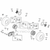 Räder vorne mit Bremse & Antriebswelle