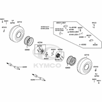 Räder hinten mit Bremse & Antriebswelle