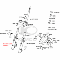 Gabelholm, Gabelbrücke, Lenkkopflager & Kotflügel