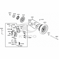 Vorderrad mit Bremse