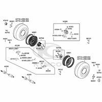 Räder hinten mit Bremse & Antriebswelle