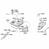 Tank, Benzinhahn & Öltank