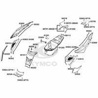Hintere Verkleidungen & Helmfach