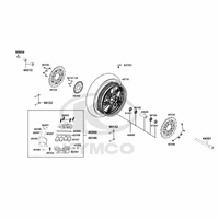 Vorderrad mit Bremse