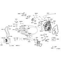 Gehäusedeckel rechts & Wasserpumpe