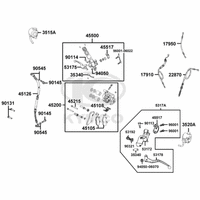 Bremse vorne, Armaturen & Bowdenzüge