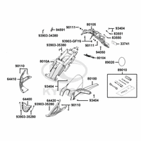 Spritzschutz u. Kotflügel hi., Bugspoiler & Bordwerkzeug