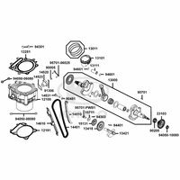Zylinder, Kurbelwelle & Steuerkettenspanner