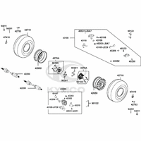 Räder hinten mit Bremse & Antriebswelle